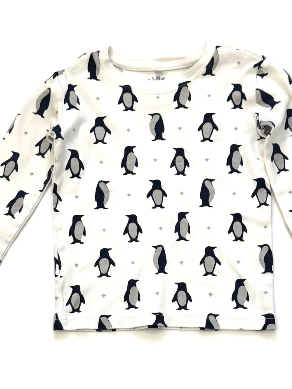 Primary 100% Organic Cotton Penguin Pals Pajama Set Size 4